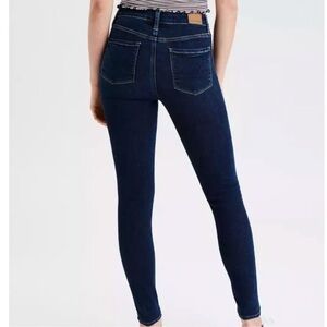 American Eagle Dark Wash Super High-Rise Jegging Size 4